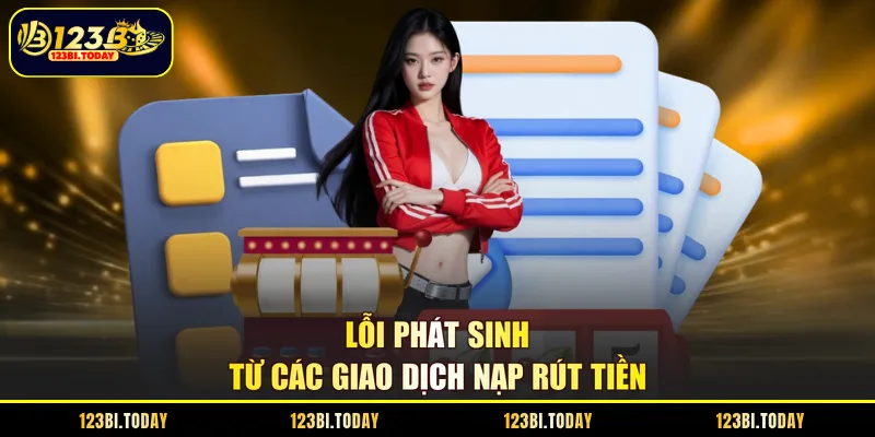 Lỗi phát sinh từ các giao dịch nạp rút tiền