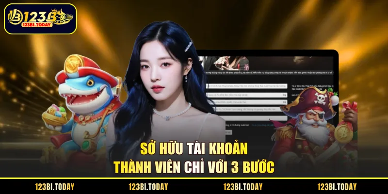 Hướng dẫn đăng ký tài khoản 123B nhanh chóng với 3 bước: